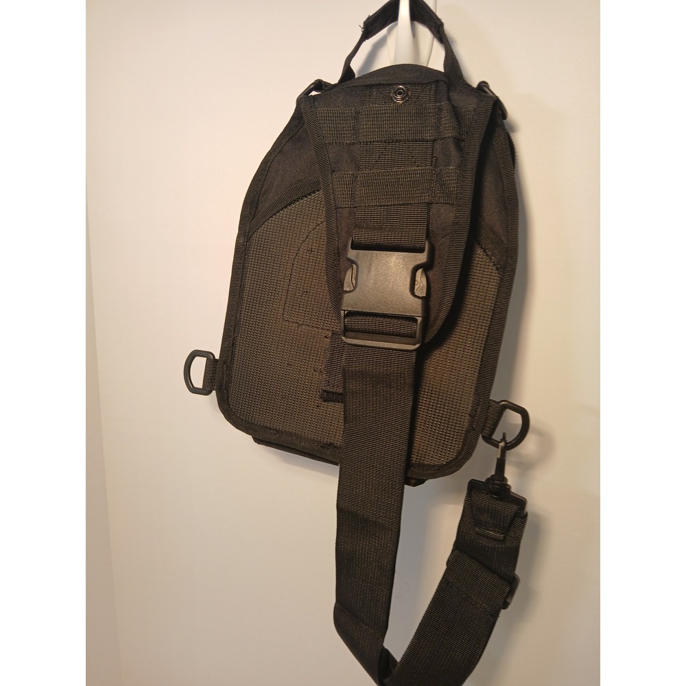 Unbranded Tactical Sling Bag Men Medium Black Good Molle Utility Pack